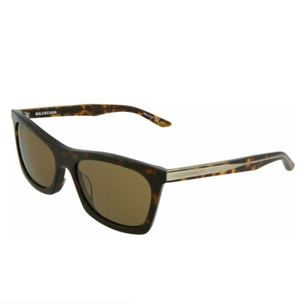 New Balenciaga Unisex Havana Square Sunglasses! - Picture 1 of 4